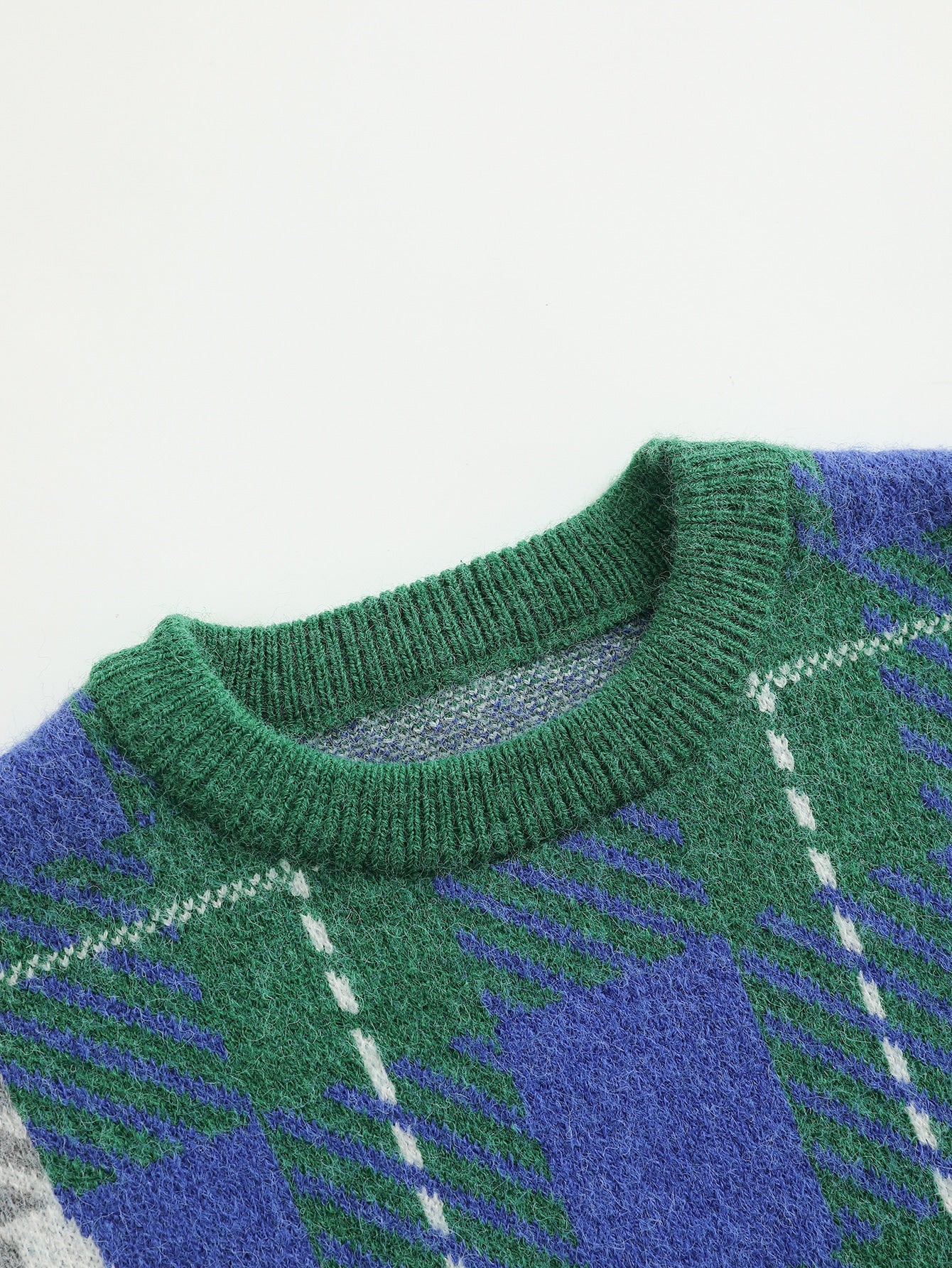 Toddler Boys Plaid Pattern Sweater