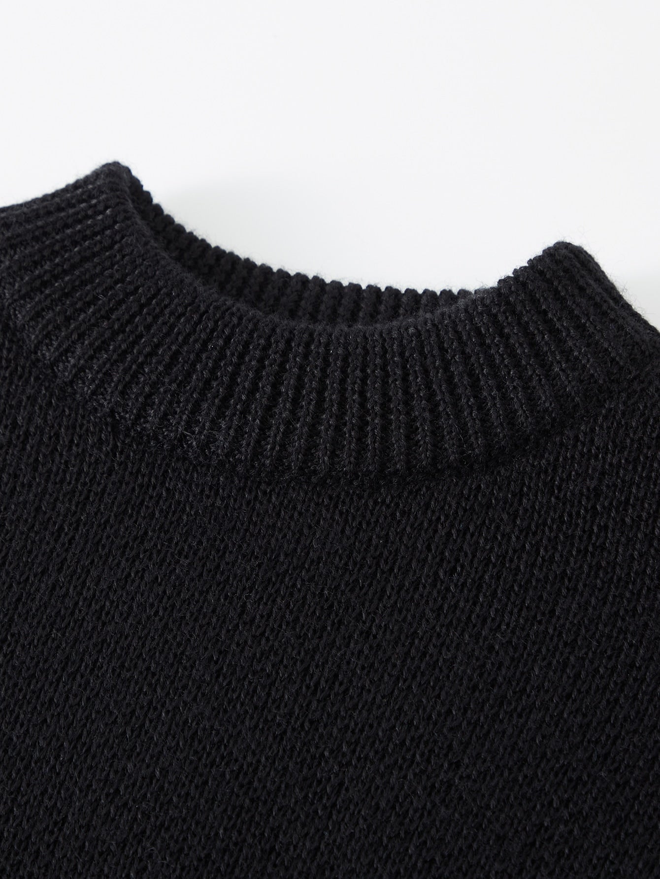 Toddler Boys Two Tone Mock Neck Sweater