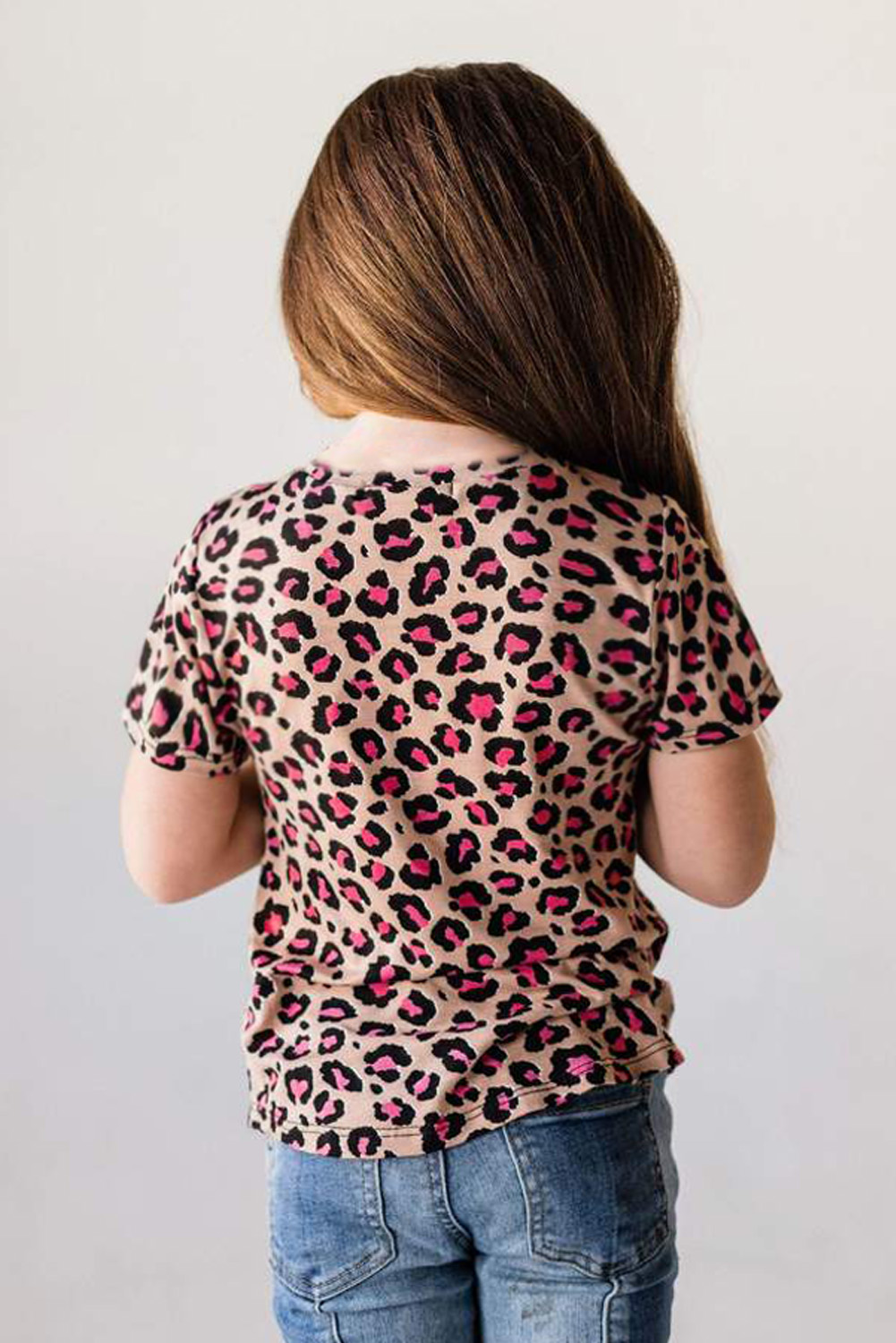 Rose Leopard Little Girls' Tee