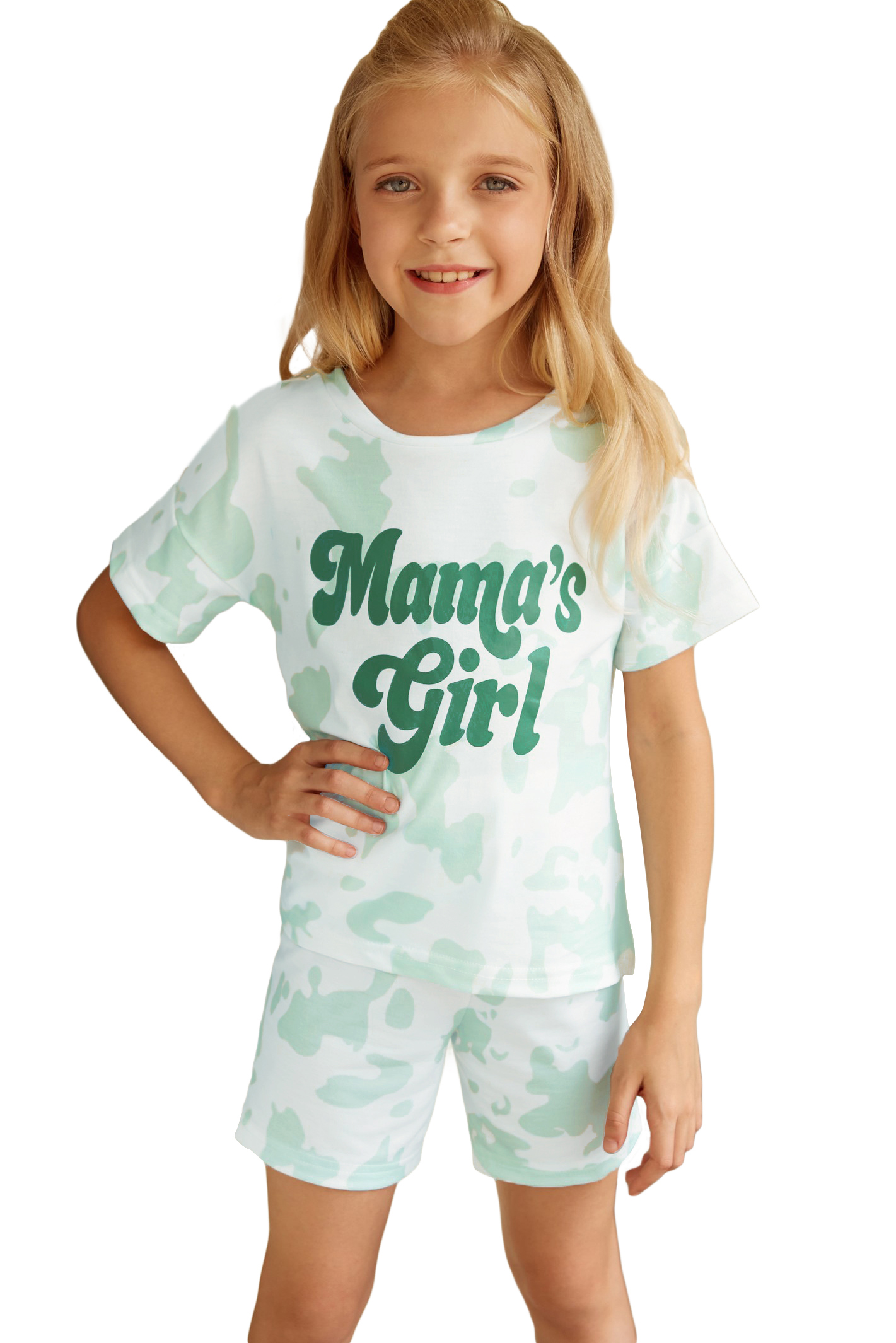 Mama’s Girl Tie-Dye Print Lounge Set