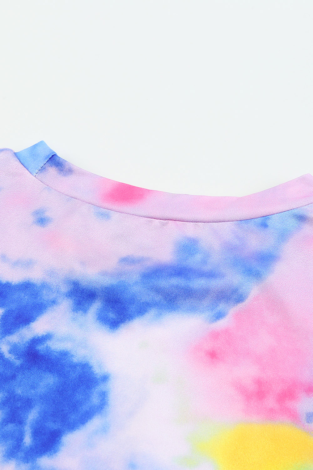 Purple Tie Dyed Twist Knot Girl's Long Sleeve Top