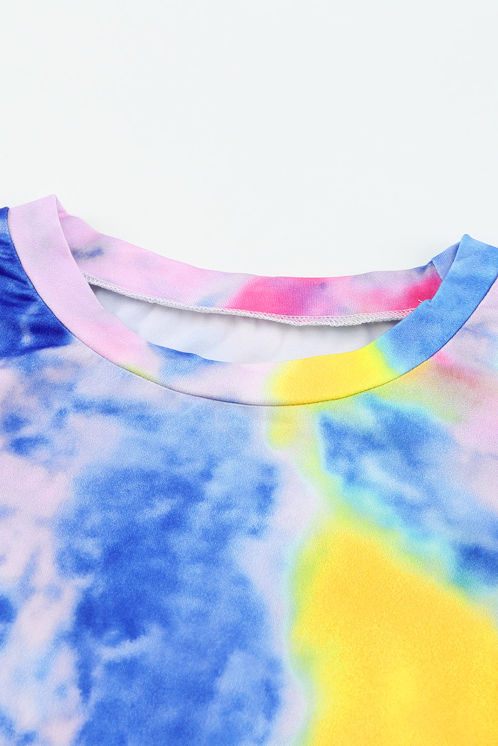 Purple Tie Dyed Twist Knot Girl's Long Sleeve Top